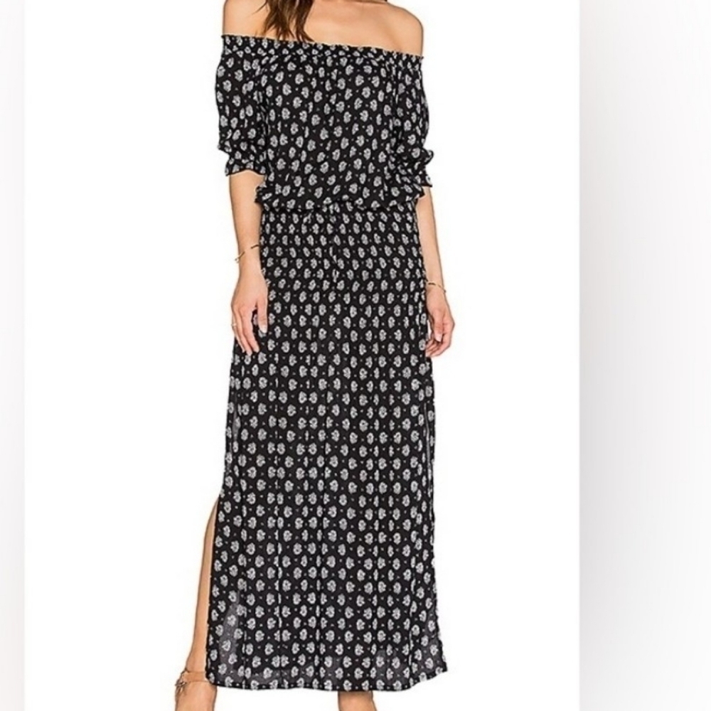 Auguste the label off shoulder floral dress, pre-owned size 2